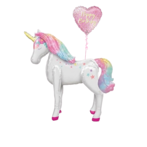 Enchanted Unicorn 46in Airwalker Balloon Bouquet(Design may vary)