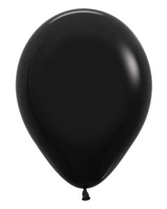 11 inch Deluxe Black Latex Balloon PMS 419