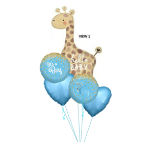 Hello Baby Boy (5 Balloons)
